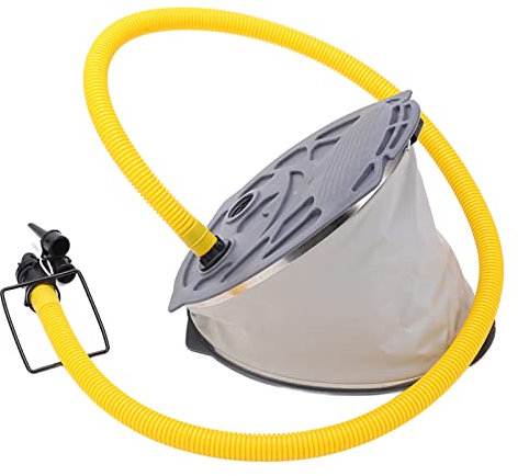 Agatige Fußluftpumpe, Tragbare Fußluftpumpe aus Kompaktem Kunststoff Zum Angeln, Schlauchboot, Schlauchboot, Kajak, Schlauch, Luftmatratze, Schwimmer