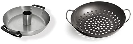 Enders® SWITCH GRID Geflügelbräter, aus Edelstahl + Gusseisen-Griffe & ® GEMÜSEPFANNE Grill-Zubehör 8790, BBQ Gourmet, für Gemüse, Salat, Fisch, Pfanne, beschichtet
