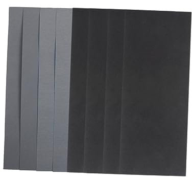 VILLCASE 54 Stück Schleifpapier Nass-trocken 1000#-3000# Für Holz Metall Wand Möbel Schleifen Polieren