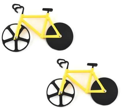 2 Coltelli per Pizza Lama Affilata in Acciaio Inossidabile Affettatrice Facile e Sicura con Coperchio Tagliapizza in Acciaio Ruota Singola Tagliapizza per Gli Amanti della Pizza