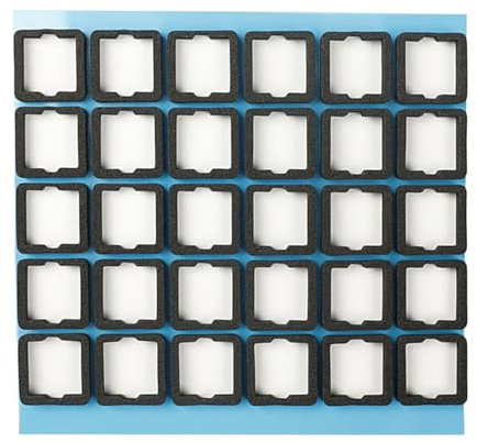 YIGZYCN Lot de 120 amortisseurs sonores en mousse pour clavier mécanique