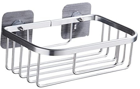 1 Stück Toilettenpapier-Aufbewahrungsregal, Saugnapf, Toilettenpapierhalter, Papierhandtuchrollenspender, Wandregal, Saugnapf-Handtuchhalter (Silber, 18,7 x 12,7 cm)
