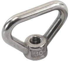 FANNIXI Triangle Ring nut 304 Edelstahl Dreieck Hebeösenmuttern Hebeösenmutter Ringmutter Gewinde Dreieck Ringe Mutter M8 M10 M12 M14 M16 M20 M24 (Size : M20-1piece)