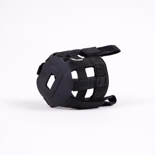ARBO-INOX Fressbremse Weidemaske – kontrollierte Grasaufnahme – Gummi und Polypropylen, Schwarz