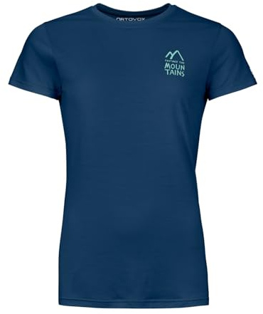 ORTOVOX 120 COOL TEC MTN Duo T-Shirt, Damen, deep Ocean, L