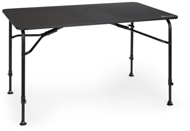 Berger Tornio | Tavolo Pieghevole Da Esterno - Tavolino Da Campeggio Pieghevole, Leggero, Compatto, Resistente Alle Intemperie, Elegante Effetto Carbonio, Ideale Per Camping, Terrazza E Giardino