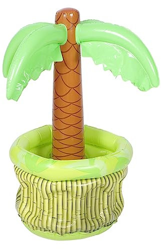 UPKOCH Inflatable Coconut Ice Bucket Outdoor Beach Party Supply Pvc Material Fun Inflatable Palm Tree Cooler for Poolside Drinks
