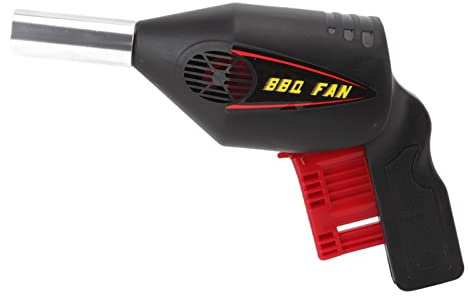 Ventilatore portatile per barbecue, per grigliare, campeggio e picnic, con accensione e calore, design