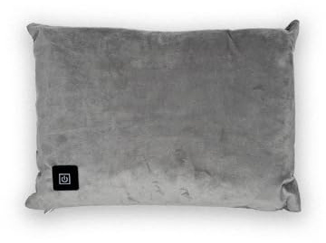 Lifemax Heated Massage Cushion: Soft Portable Vibration Massage Wellness Cushion with Built-in USB Rechargeable Battery, 2 Vibration Levels with Heat, Cordless Warmth for Back & Neck, Travel or Home