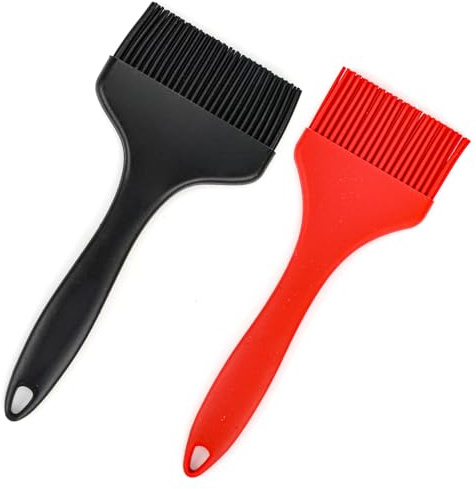 Yooyan Lot de 2 pinceaux de cuisine en silicone de 21 cm de long - Extra large - Pour la cuisine, le barbecue, la cuisine - Sans BPA