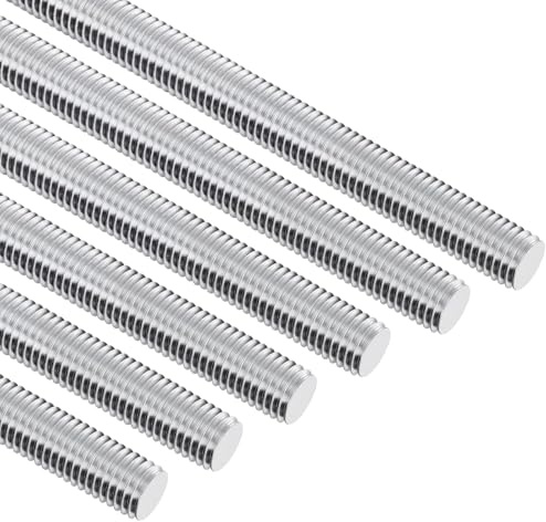 4Pcs Tige Filetée M12 x250mm en Acier Inoxydable à Filetage Complet | DIN 975 Goujon Fileté Vis Longue Boulon Montage Métal pour Bricolage Construction Extérieur Argent
