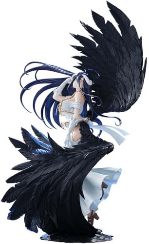 Anjinguang Albedo Figur, Anime Albedo Actionfigur, Stehendes Modell, PVC-Statue, Manga-Mädchenfigur, 32 cm, Sammlerstück, Desktopdekorationsmodell