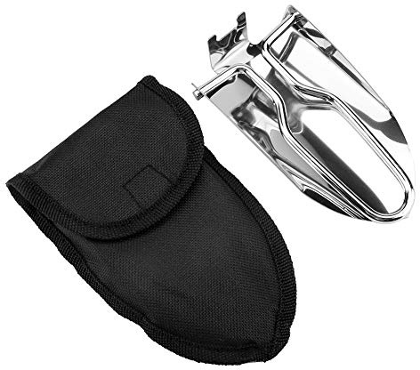 LMHHMIN Mini pala pieghevole portatile di sopravvivenza Vanga multifunzionale per il campeggio di pesca all'aperto