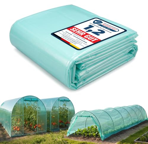 Garronda Bâche pour Serre de Jardin 8x6 m LDPE Transparent Vert GD-0198