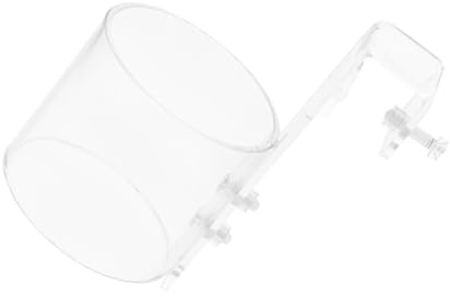 ULTECHNOVO Fish Tank Feeding Ring Acrylic Aquarium Food Feeder Anti-Scatter Fish Food Holder for Beginner Tanks with 80-Hook Mount Accessory