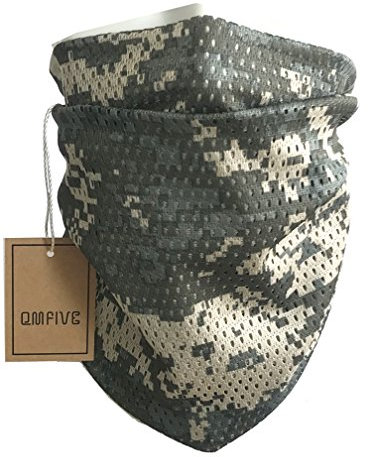 QMFIVE Taktischer Tarnungs-Schal, Unisex Mehrzweckmilitärstirnband-Art-Kopf-Verpackungs-Gesichts-Ineinander greifen-Halstuch