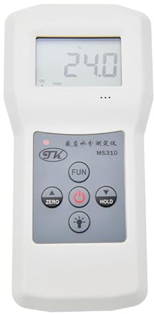 Huanyu Multifunktionales induktives Feuchtigkeitsmessgerät Hochfrequenz-Wassergehalt Analysator zur Messung von Textil, Holz, Papier, Leder, Beton, 0 bis 99% Testbereich unterstützt 20 Codes MS310