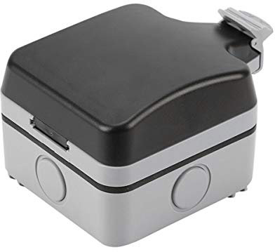 Single/Double Outdoor Plug Socket Box Waterproof Electrical Switched Protecter (1)