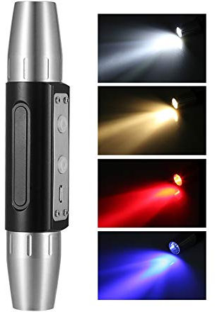 Simlug Lámpara detector de luz de evaluación de jade, súper brillante DX6 recargable por USB, linterna de evaluación de jade para evaluación de joyas, piedras preciosas diamante