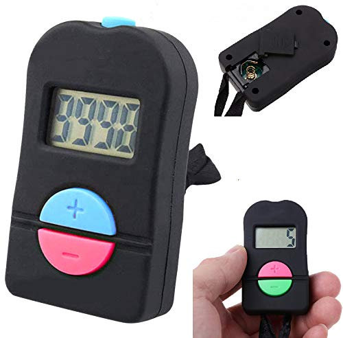 Aoowei Golf Sports Counter with Neck Lanyard Digital Hand Tally Counter Electronic Add/Subtract Manual Clicker