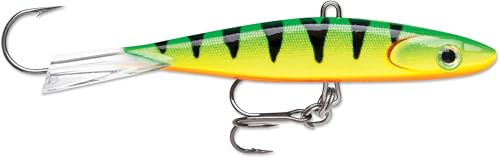Rapala - Angelköder Jigging Shadow Rap - Angelzubehör Kunststoffkörper - Süßwasser-Spinnköder - Suspending - Lauftiefe: Variabel - Größe: 9cm / 17g - Hergestellt in Estland - Glow Fire Tiger