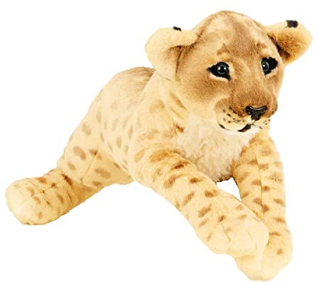 Geschenkestadl Löwe Baby braun XL Plüschtier 60 cm liegend Kuscheltier Stofftier Softtier