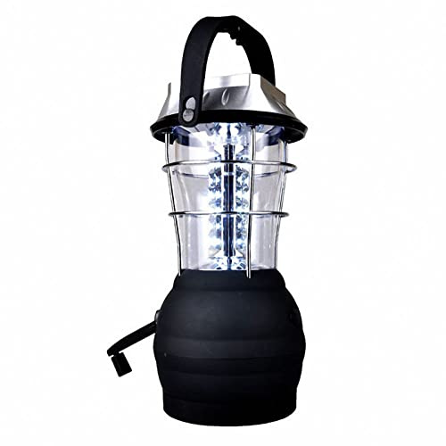 WXTRE Lampe-tempête Lanterne Solaire Dynamo à manivelle à 5 Modes, Lanterne de Camping Rechargeable à 36 LED, Lanterne à LED Ultra Lumineuse Imperméable