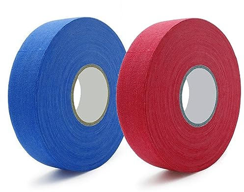 Eterspr 2 Volumi Nastro da Hockey Sportivo Antiscivolo, Ghiaccio Sportivo Nastro in Tessuto, Nastro Adesivo per Racchetta da Tennis, per Impugnatura da Badminton, Canna da Golf, Hockey su Pista