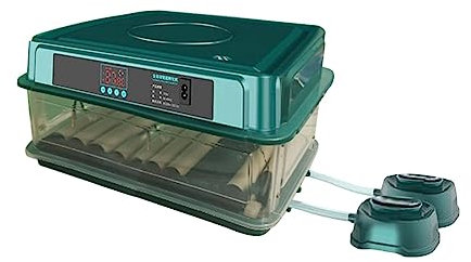 Colcolo Automatische Eierbrutmaschine mit Eierkerze, großes Fassungsvermögen, LED-Anzeige, Eierbrüter, Kükenbrutkasten für, Wachteln, Gänse, Doppelte Kraft