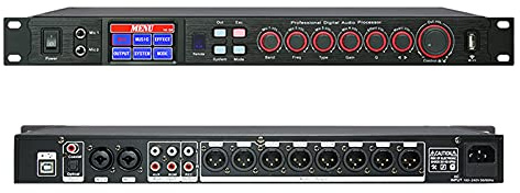 QAZNHODDS Professioneller digitaler Karaoke-KTV-Audioprozessor mit LED-Touchscreen für Karaoke-KTV-Gesangsräume