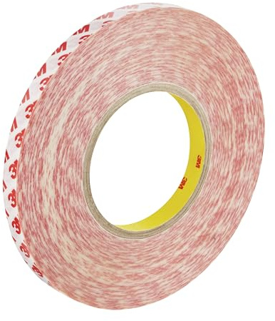 3M Doppelseitiges Klebeband GPT-020, Transparent, 12 mm x 50 m, 0.2 mm
