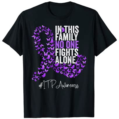 Cinta morada del mes de concienciación ITP Camiseta