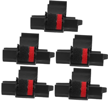 AUTSUPPL 5pcs Citizen Calculator Ink Wheel Calculator Accessory Printer Ink Roller Red
