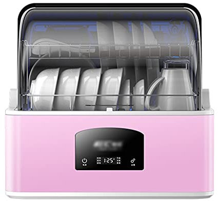 Lavavajillas pequeño, máquina de cepillado inteligente de gran capacidad, lavavajillas multifuncional, lavavajillas de mesa completamente automático para lavavajillas, secado/almacenamiento