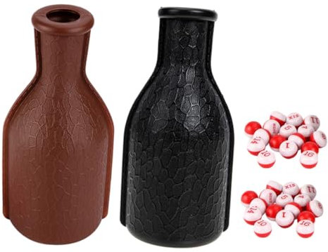 UPKOCH 2sätze Billiard Dice Props Kunststoff Snooker Flasche Mit Spielwürfeln Für Billardzimmer Leicht Und Tragbar Für Billiardliebhaber