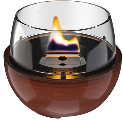 Tenderflame - Tulip 14 Reactive Glaze Nachfüllbare Tischkerze - Bernstein