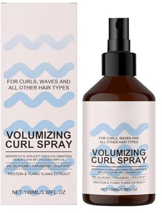 Spray volumateur pour cheveux fins Spray épaississant hydratant définissant les boucles 100ml, pour la maison, les salons de coiffure, les voyages et les mariages (1)