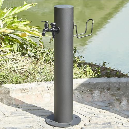 Garden Pump - Multifunction Hand Operated Water Column Pump with Stand, Robust Cast Iron Construction, Easy Operation, Sleek Finish.
