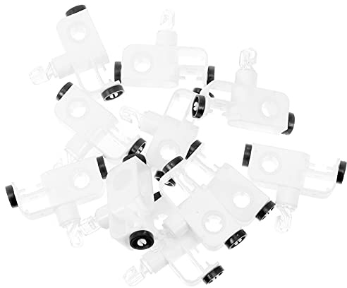 POPETPOP Poleas Negro Cortina de Verticales 20 de Plástico Piezas