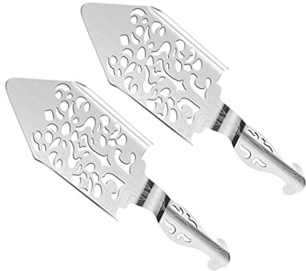 OUNONA 2pièces Filtre à Absinthe Acier Inoxydable Cuillère à Absinthe Multifonction Pour Maison Lot De Filtres à