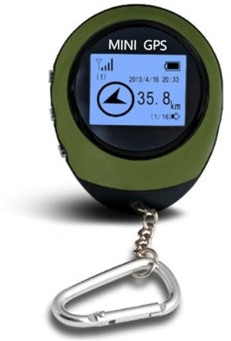 Uxsjakjsd Altitude Locator Compass Coordinates High- Mini Handheld GPS Satellite Navigator Outdoor Sports Hiking Tracking Green