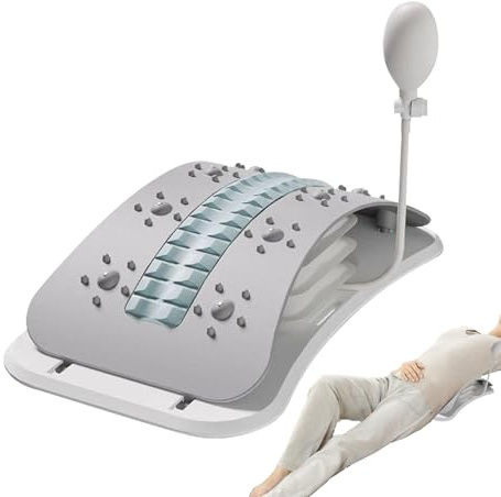 Ryggsträckare - Justerbar Ländryggstraction | Ryggmassageapparat för Kontoret Sovrummet Vardagsrummet Resan
