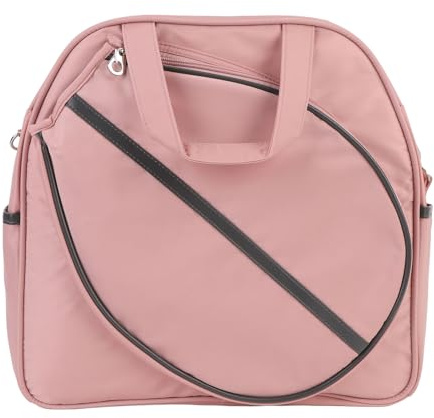 POENVFPO wasserdichte Tennisschlägertasche, Stilvoll und Praktisch für die Tennisaufbewahrung, Tragbare Schulterhandtasche (PINK)