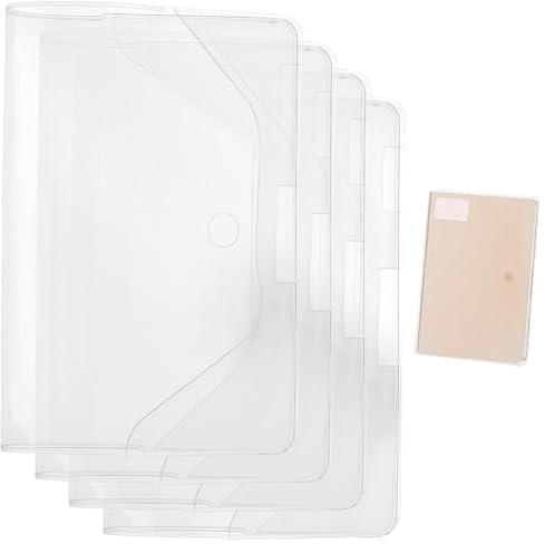 SUPERFINDINGS Protector de cubierta de libro de PVC de 20 x 11.6 pulgadas, protector de cubierta de plástico transparente, impermeable, funda transparente para libros de plástico para accesorios