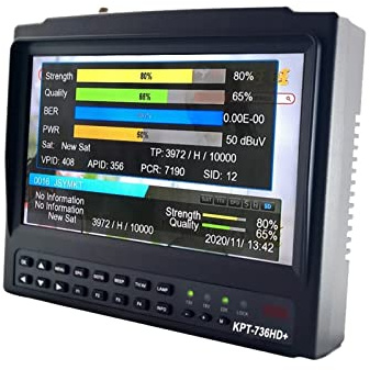 Receptor de Satélite, KPT-736H PLUS KPT 736+ SAT Finder HD Prueba CCTV Cámara DVB-S2 MP4 HEVC (H.265) AVS / + Con y AHD AV Entrada FUNCION