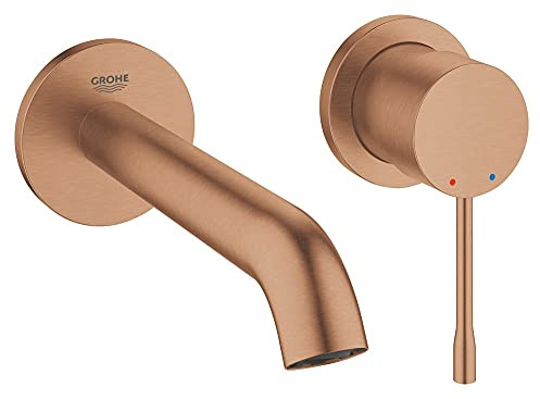 Grohe Essence New - Mischbatterie für den Außenbereich Waschbecken 2 AG 5,7 l M - Brushed Warm Sunset