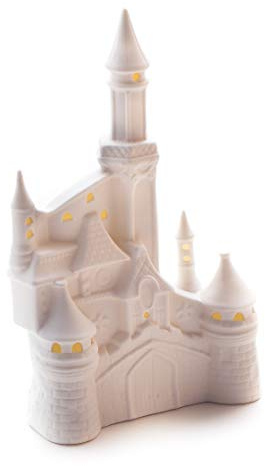 DARO DEKO Porzellan Kirche mit LED 24cm