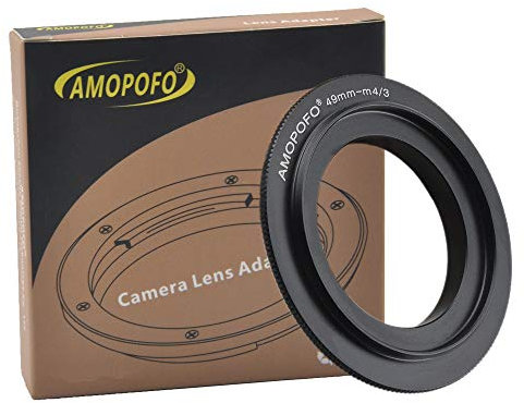 49mm Filter Thread Macro Reverse Mount Adapter Ring,For Olympus M4/3 Camera LUMIX GX7 GF6 GH3 G5 GF5 GX1 GF3 G3 Olympus OM-D E-M1 E-M5 E-PL6 E-P5 DSLR Cameras