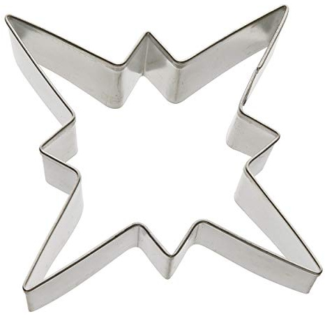 Zenker Ausstecher Stern Patisserie, Weihnachtsausstecher für Plätzchen, Ausstechform für Kekse und Fondant, hochwertiger Keksausstecher, Küchenhelfer aus Weißblech, Farbe: silber