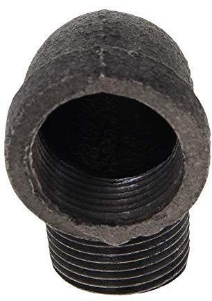 MroMax Rohrbogen, G3/4 Rohrgewinde, Rohrnippel, für Vintage-DIY-Regale, Steampunk-Möbel, grau-schwarz, 2 Stück